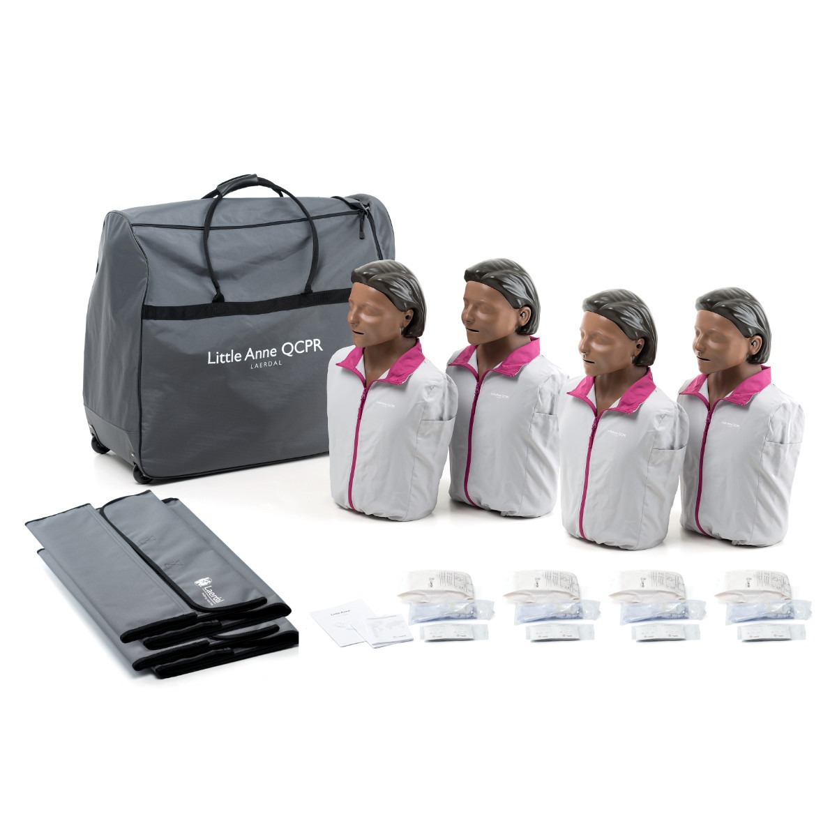 Little Anne QCPR, mörk hud 4-pack