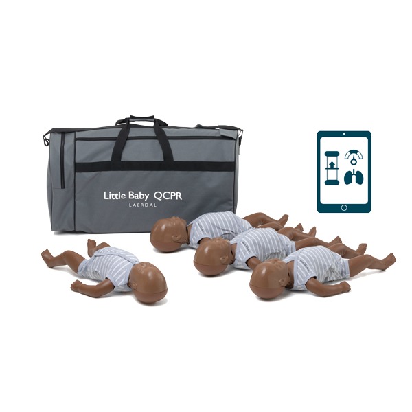 Little Baby QCPR, mörk hud 4-pack